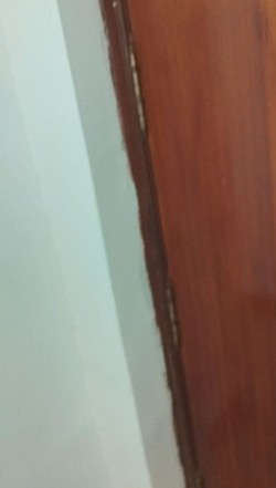 Limpieza y barnizado de puerta (después)
